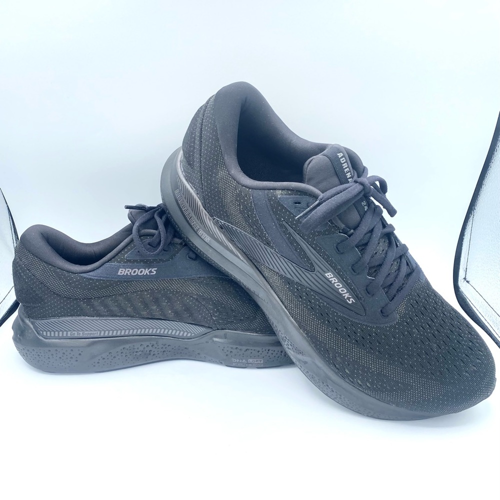 Brooks Adrenaline GTS 24 Running Shoes Mens 11 Extra Wide 4E Black 1104374E020
